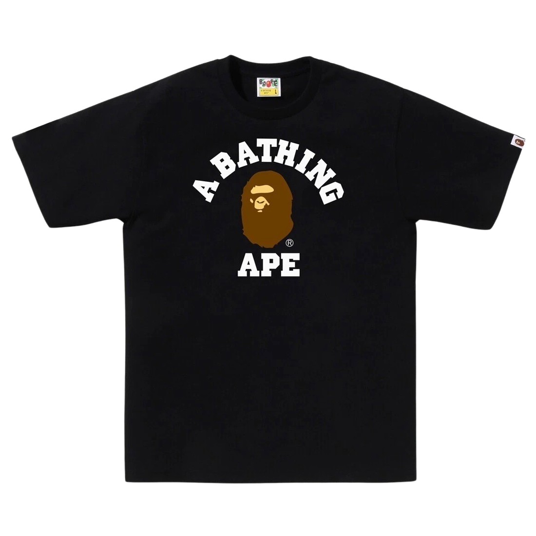 A Bathing Ape Men College Tee (black)