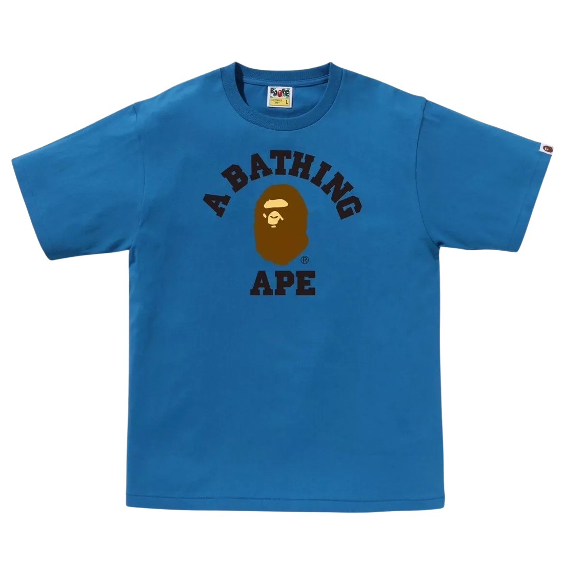 A Bathing Ape Men College Tee (blue)