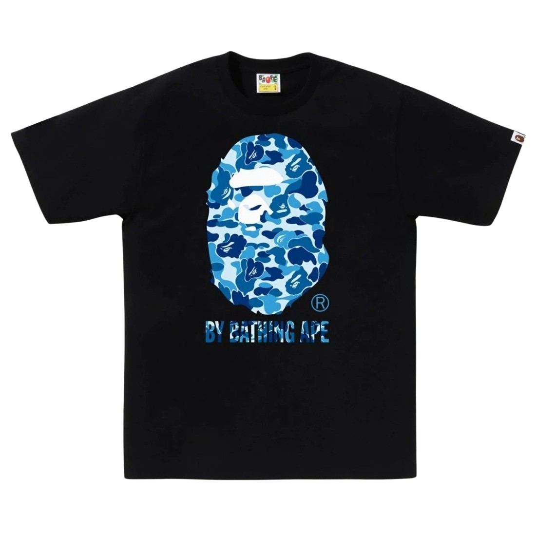 A Bathing Ape Men ABC Camo By Bathing Ape Tee (black / blue)