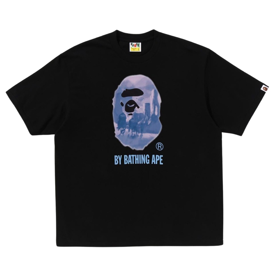 A Bathing Ape Men Painting By Bathing Ape Relaxed Fit Tee (black)