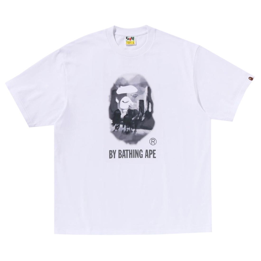 A Bathing Ape Men Painting By Bathing Ape Relaxed Fit Tee (white)
