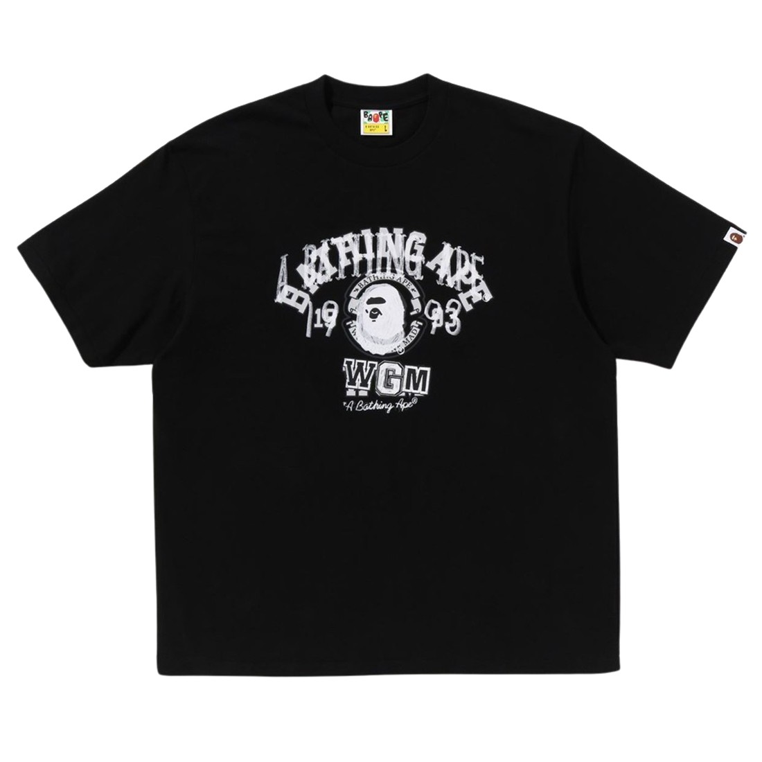 A Bathing Ape Men Layered College Relaxed Fit Tee (black)