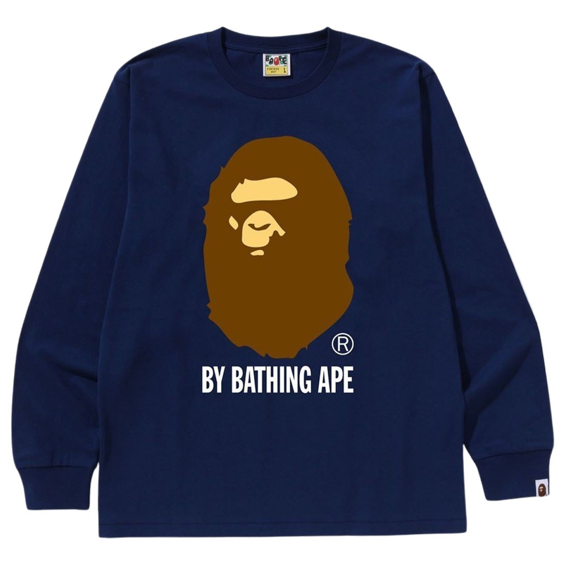A Bathing Ape Men By Bathing Ape Long Sleeve Tee (navy)