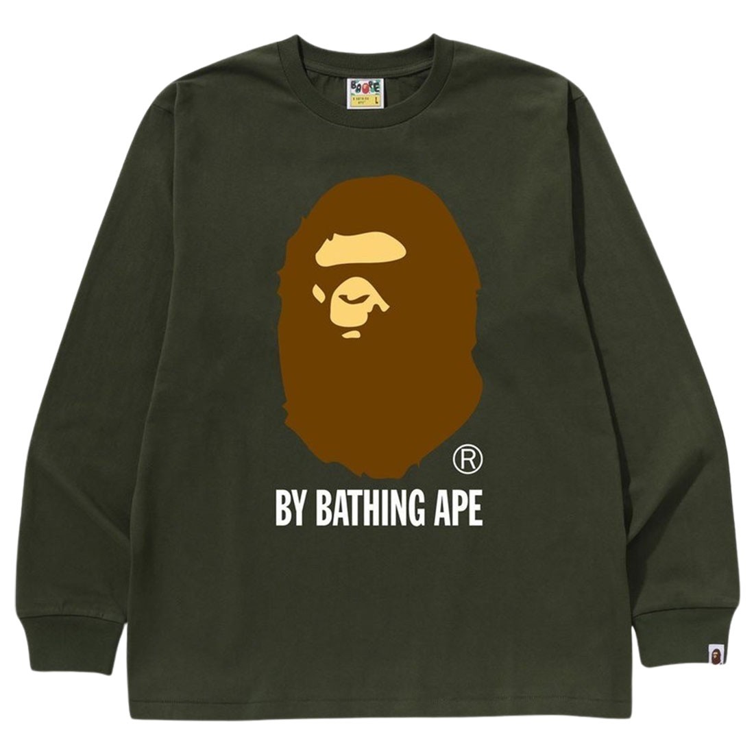 A Bathing Ape Men By Bathing Ape Long Sleeve Tee (olive / olive drab)
