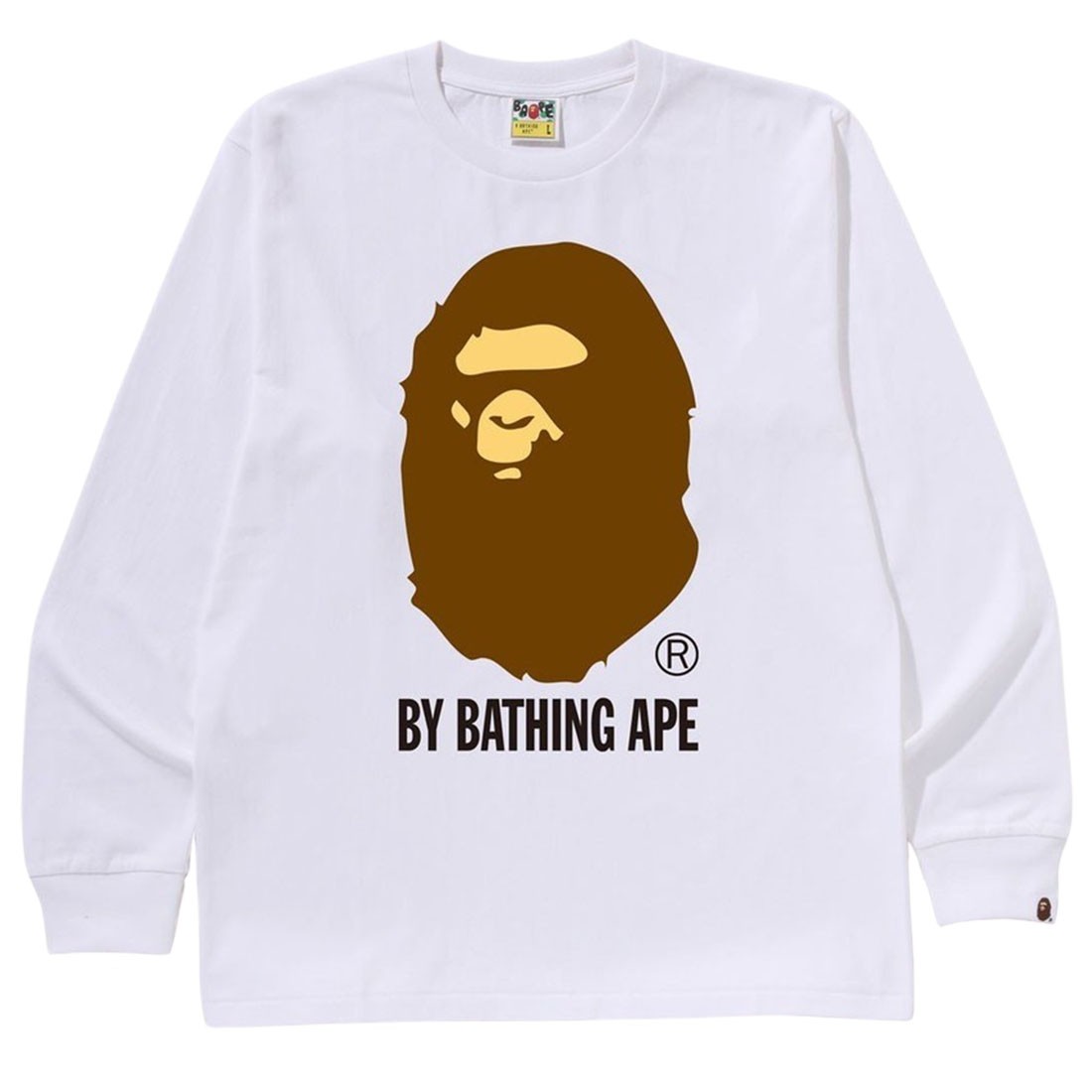 A Bathing Ape Men By Bathing Ape Long Sleeve Tee (white)
