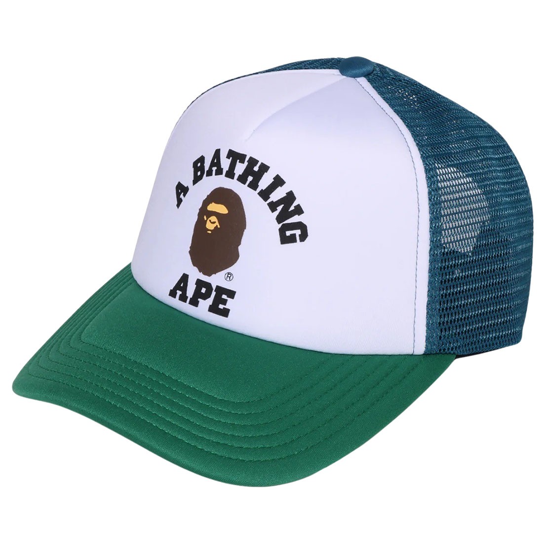A Bathing Ape College Mesh Cap (blue)