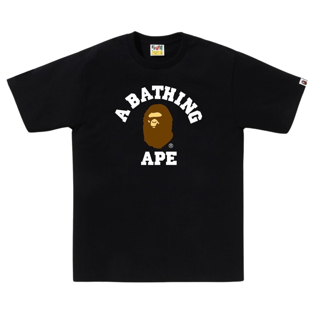 A Bathing Ape Men College Tee (black)
