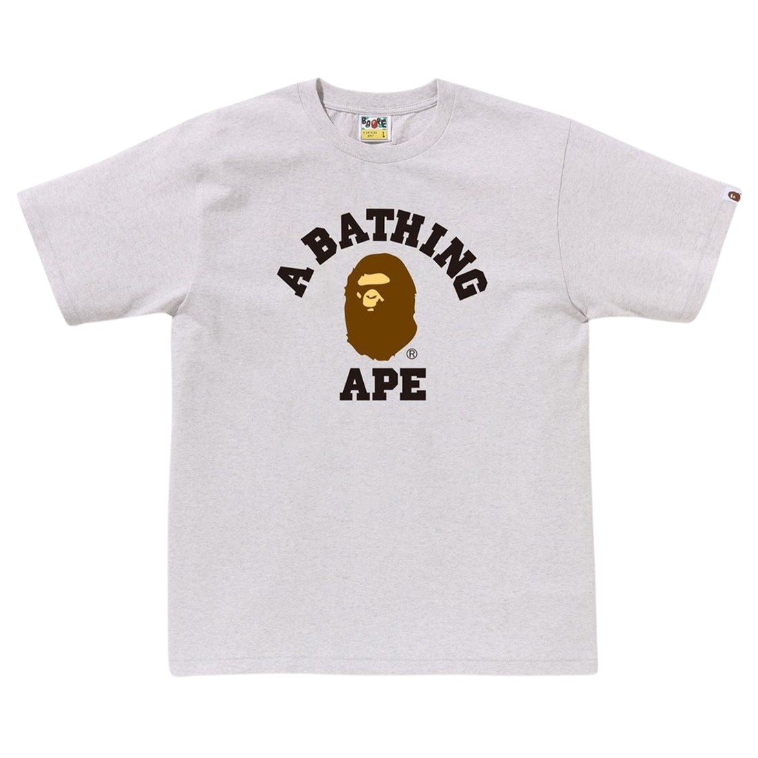 A Bathing Ape Men College Tee (gray)
