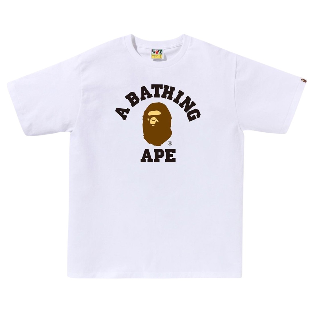 A Bathing Ape Men College Tee (white)