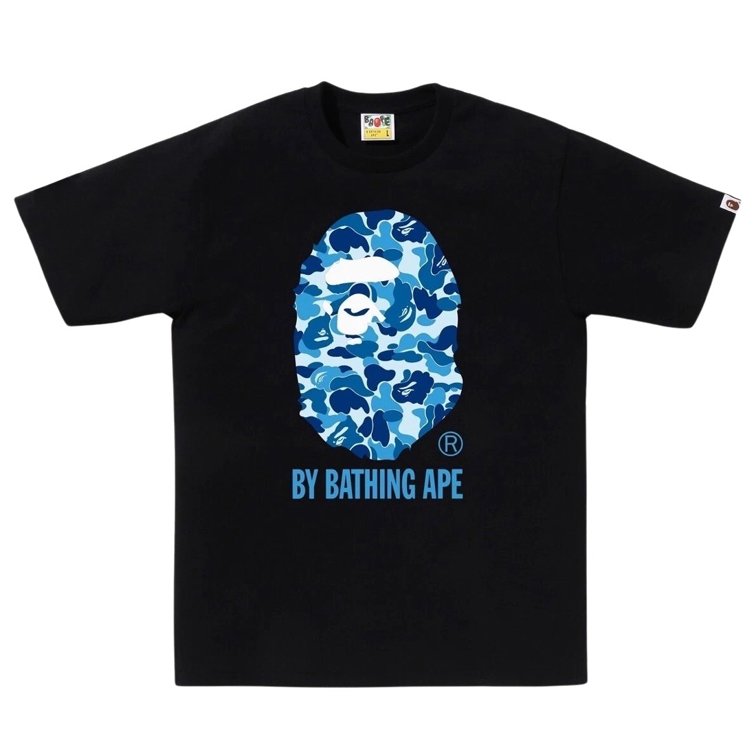 A Bathing Ape Men ABC Camo By Bathing Ape Tee (black / blue)