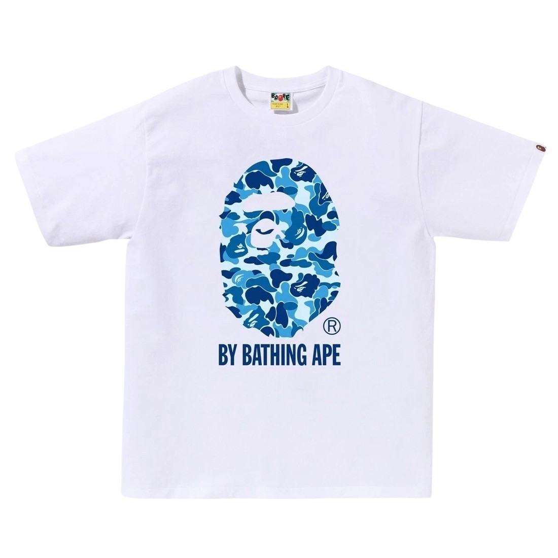 A Bathing Ape Men ABC Camo By Bathing Ape Tee (white / blue)