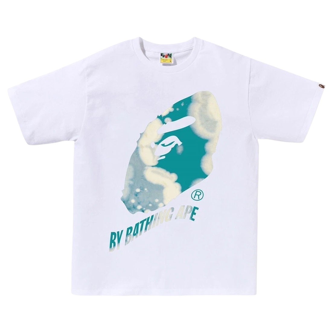 A Bathing Ape Men Tie Dye Twist By Bathing Ape Tee (white)