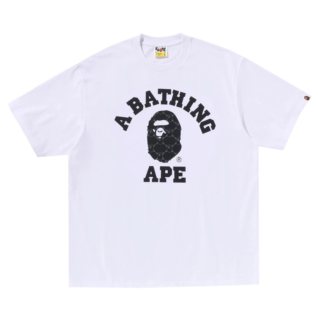 A Bathing Ape Men College Monogram College Relaxed Fit Tee (white)