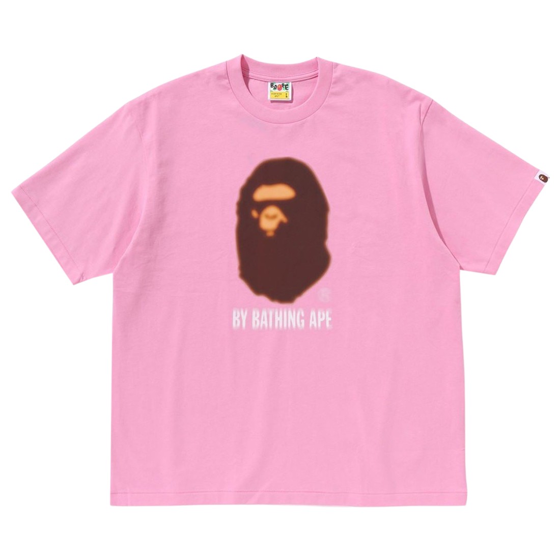 A Bathing Ape Men Blur By Bathing Ape Relaxed Fit Tee (pink)