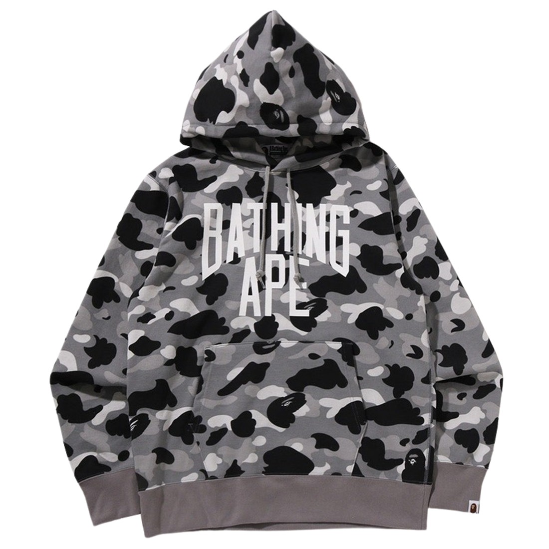 A Bathing Ape Men 1st Camo Pullover Hoodie (gray)
