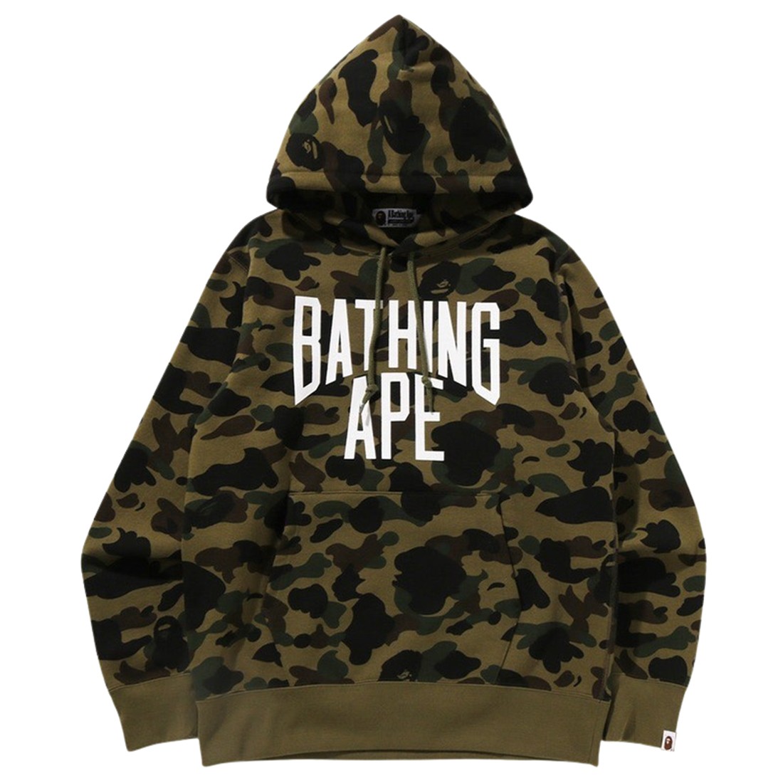 A Bathing Ape Men 1st Camo Pullover Hoodie (green)
