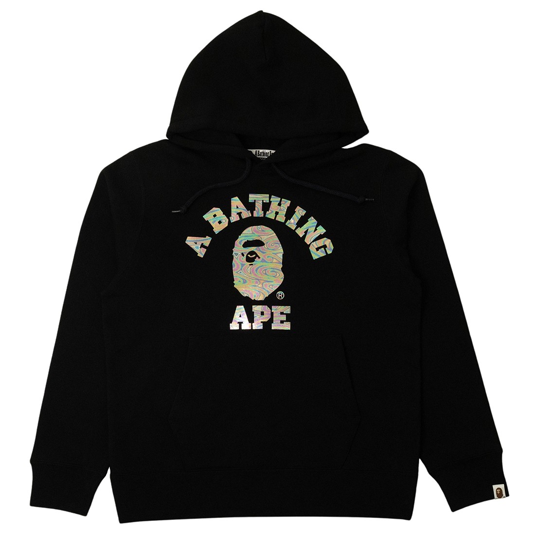 A Bathing Ape Men Aurora College Pullover Hoodie (black)