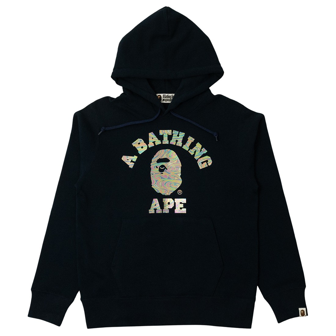 A Bathing Ape Men Aurora College Pullover Hoodie (navy)