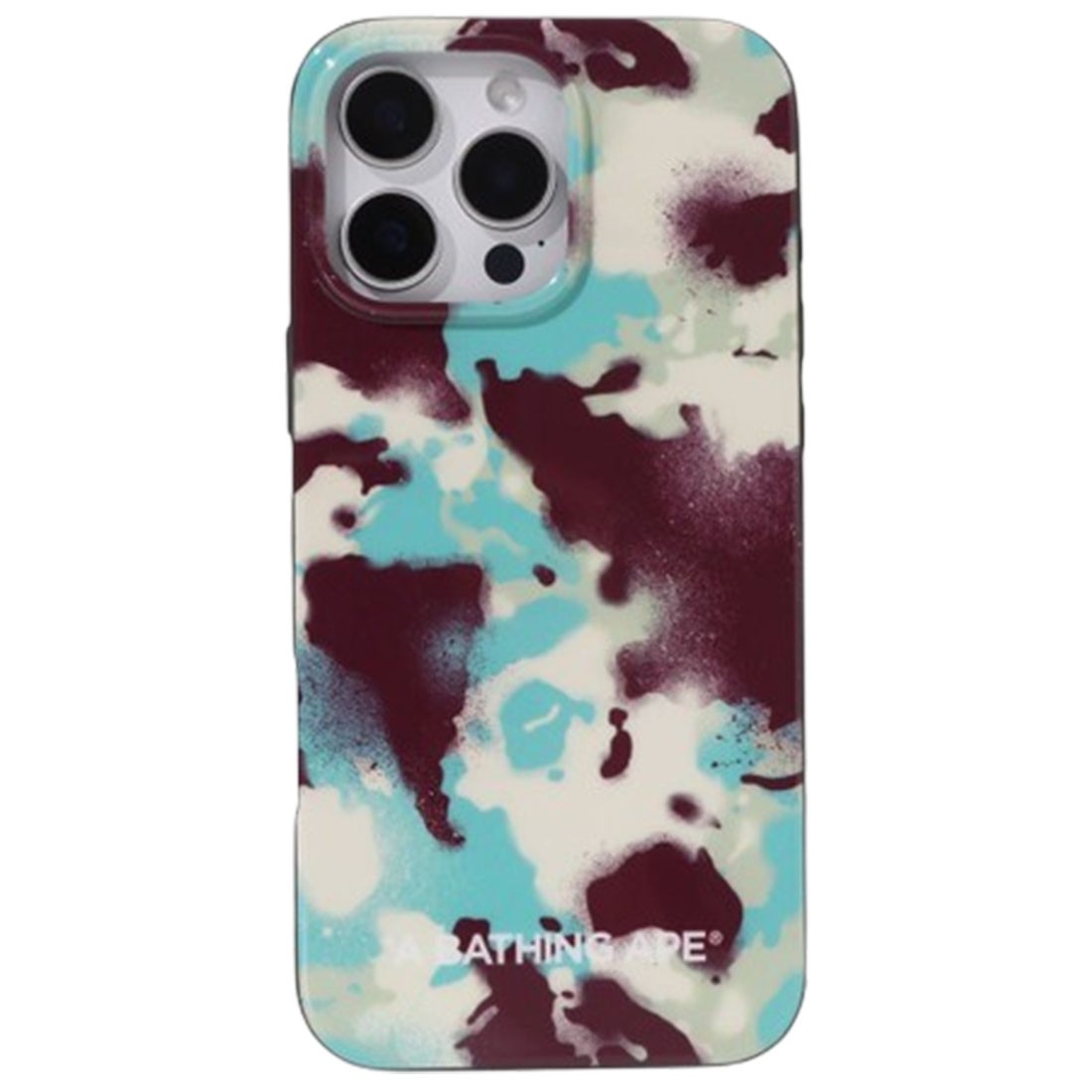 A Bathing Ape Map Camo iPhone 16 Pro Max Case (multi)