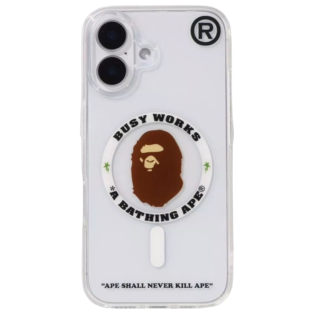 A Bathing Ape Bape iPhone 16 Clear Case (clear)