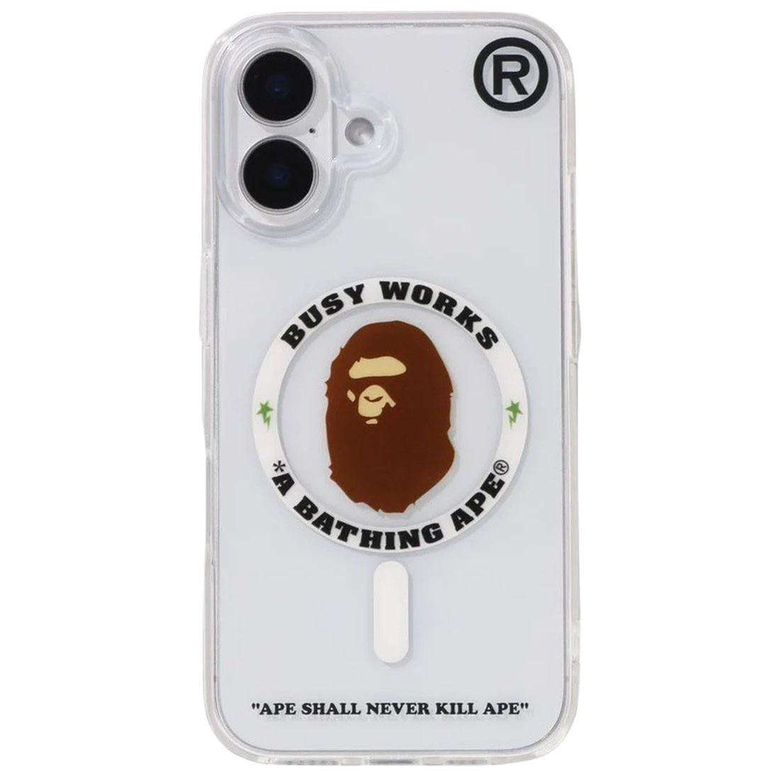 A Bathing Ape Bape iPhone 16 Plus Clear Case (clear)