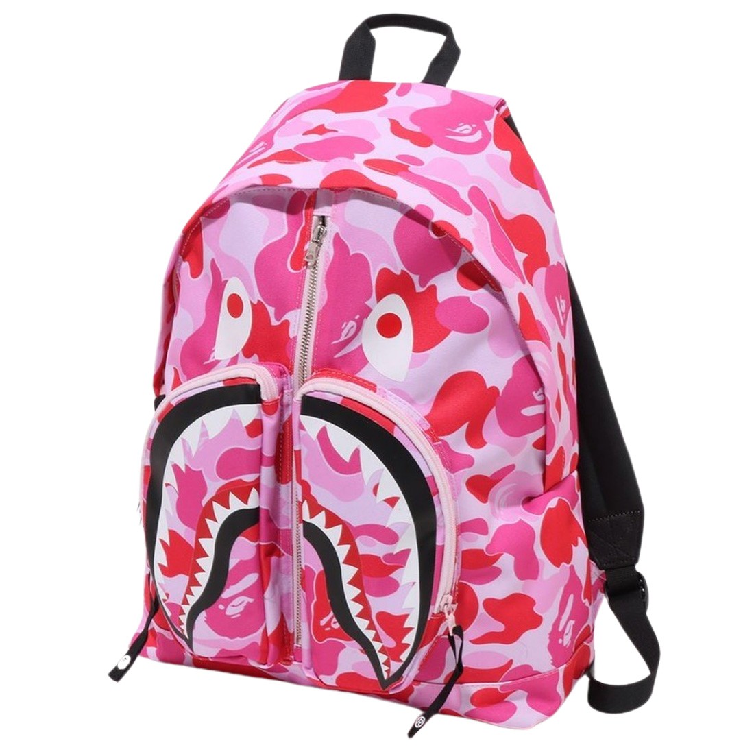 A Bathing Ape ABC Camo Shark Daypack (pink)