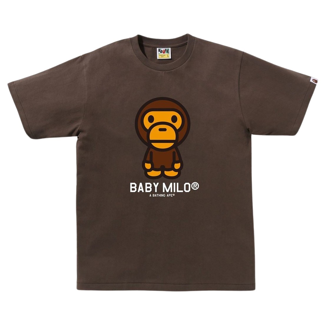 A Bathing Ape Men Baby Milo Tee (brown)