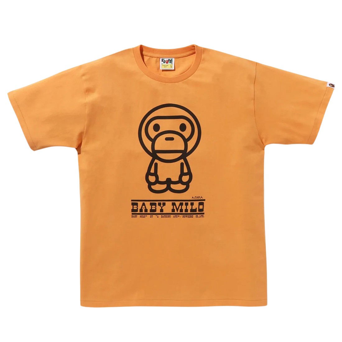 A Bathing Ape Men Classic Baby Milo Tee orange
