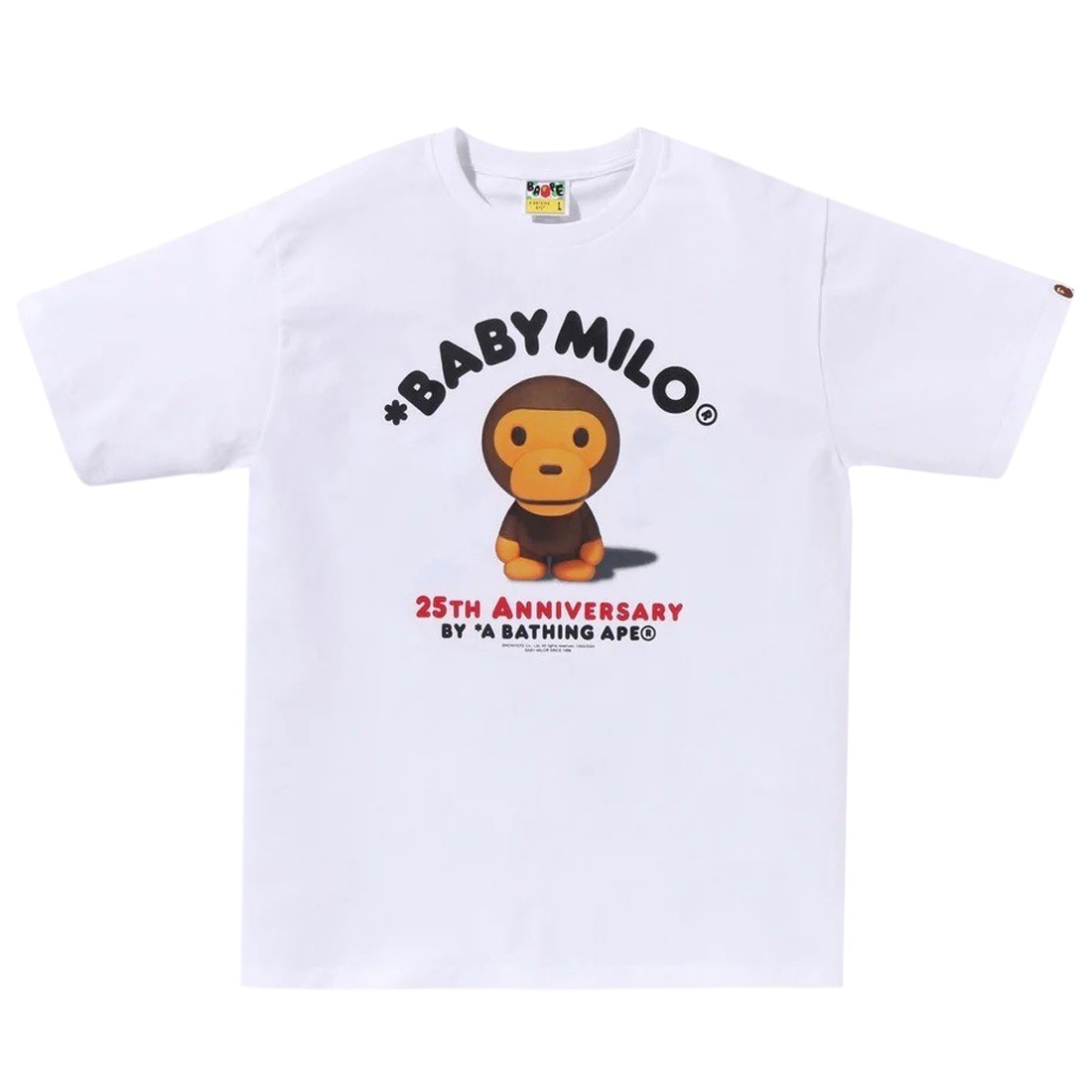 A Bathing Ape Men Baby Milo 25th Anniversary Photo Tee (white)
