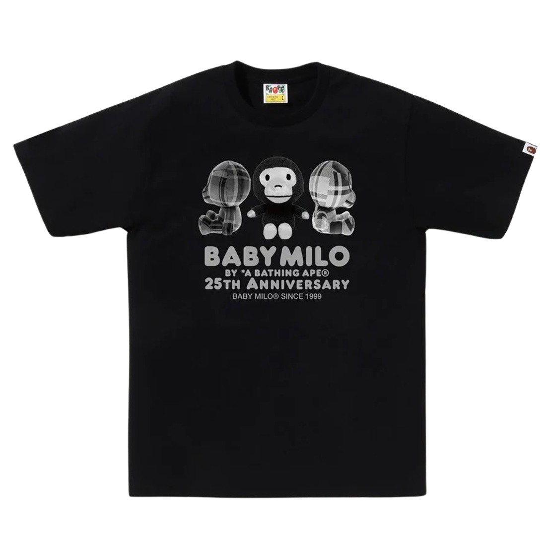 A Bathing Ape Men 25th Anniversary Plush Doll Tee (black)
