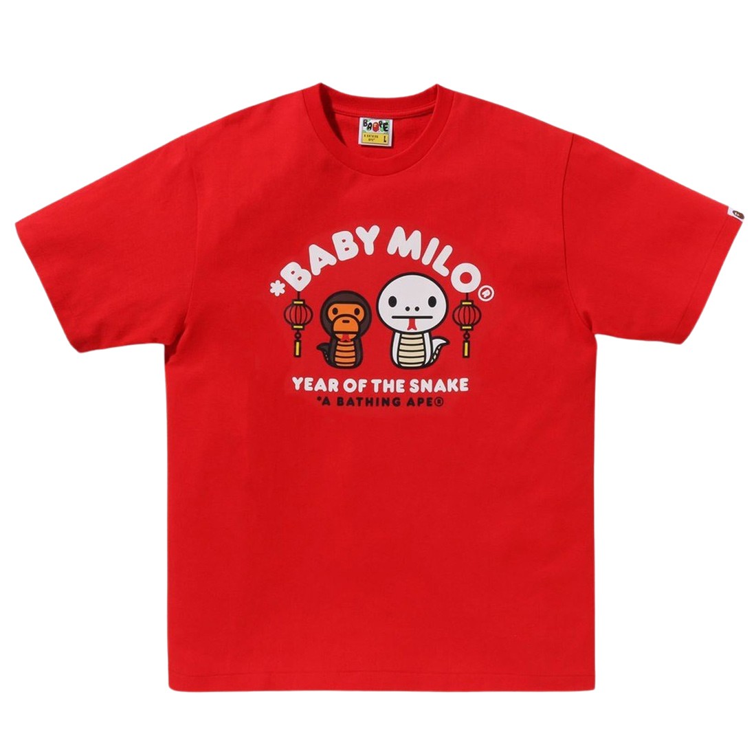 A Bathing Ape Men Year Of The Snake Baby Milo Tee (red)