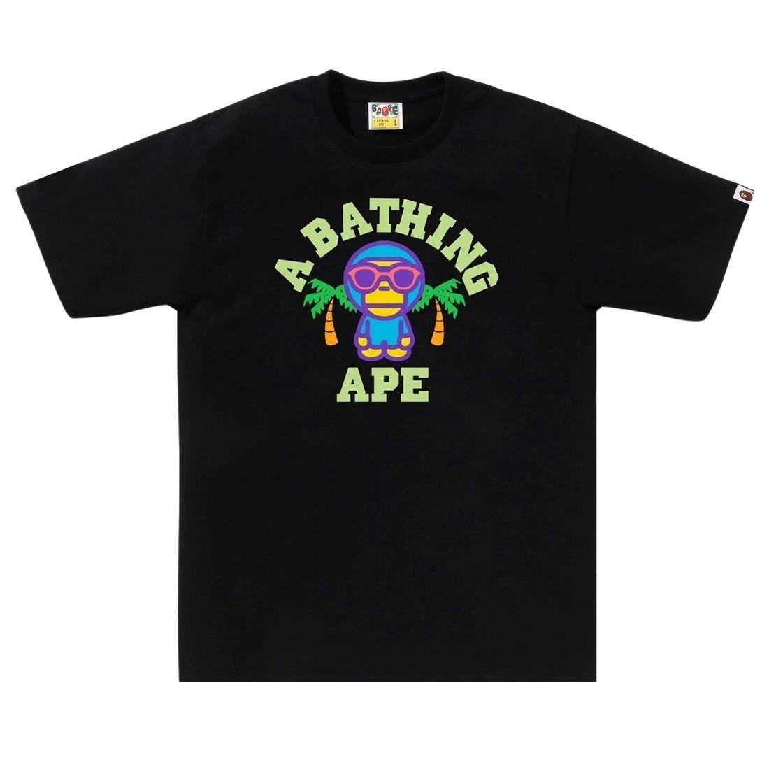 A Bathing Ape Men Colors Milo College Summer Tee (black)