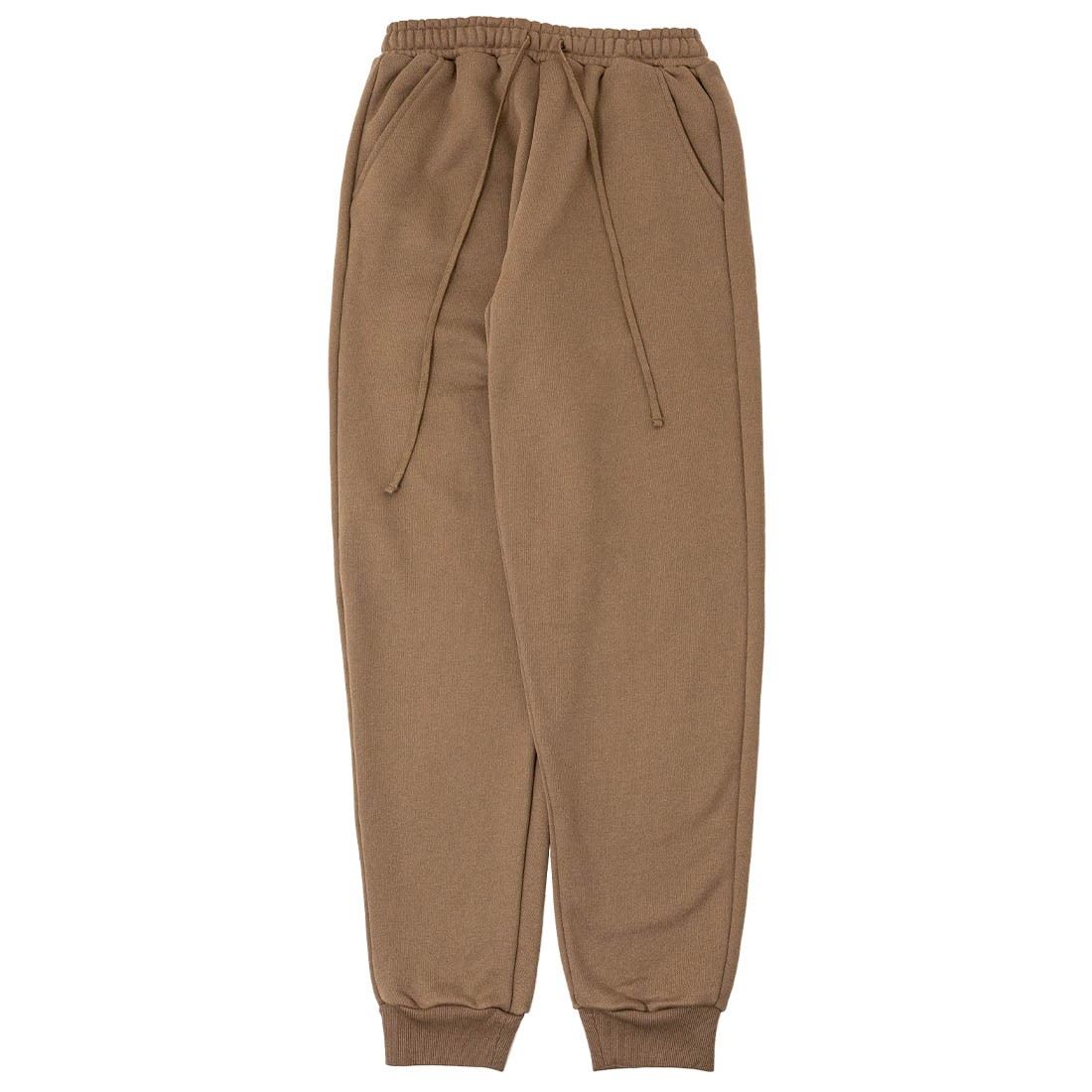 BAIT Men Zip Up Elastic Pants 2025 (brown / sand)