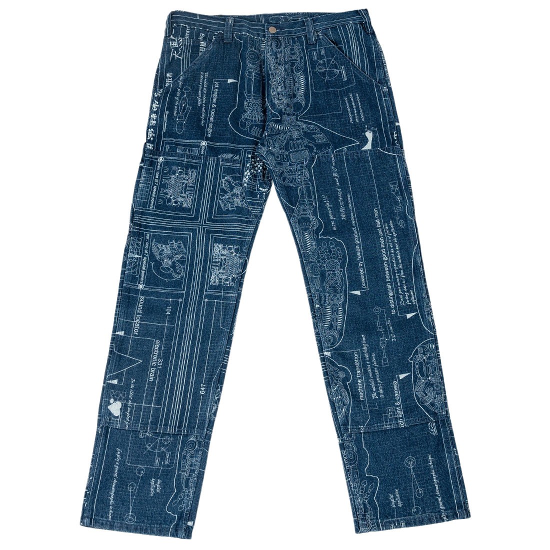 ASOS Weekend Collective Curve Svarta leggings med tejpad logga Men Denim Jeans (blue)