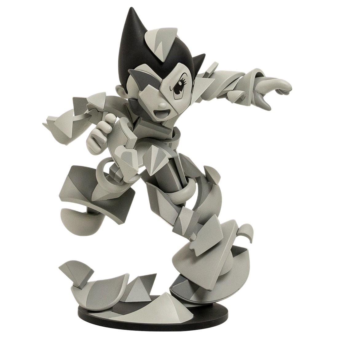 BAIT x Astro Boy x Louis de Guzman Atom Vs. Astro 11 Inch Sculpture (gray / black)