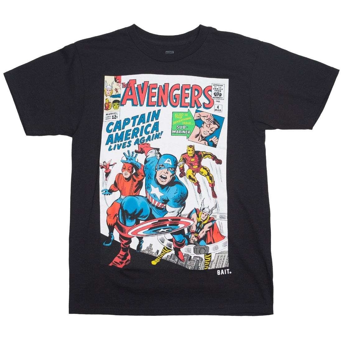 Add Your Tags Men Avengers Live Again Tee (black)