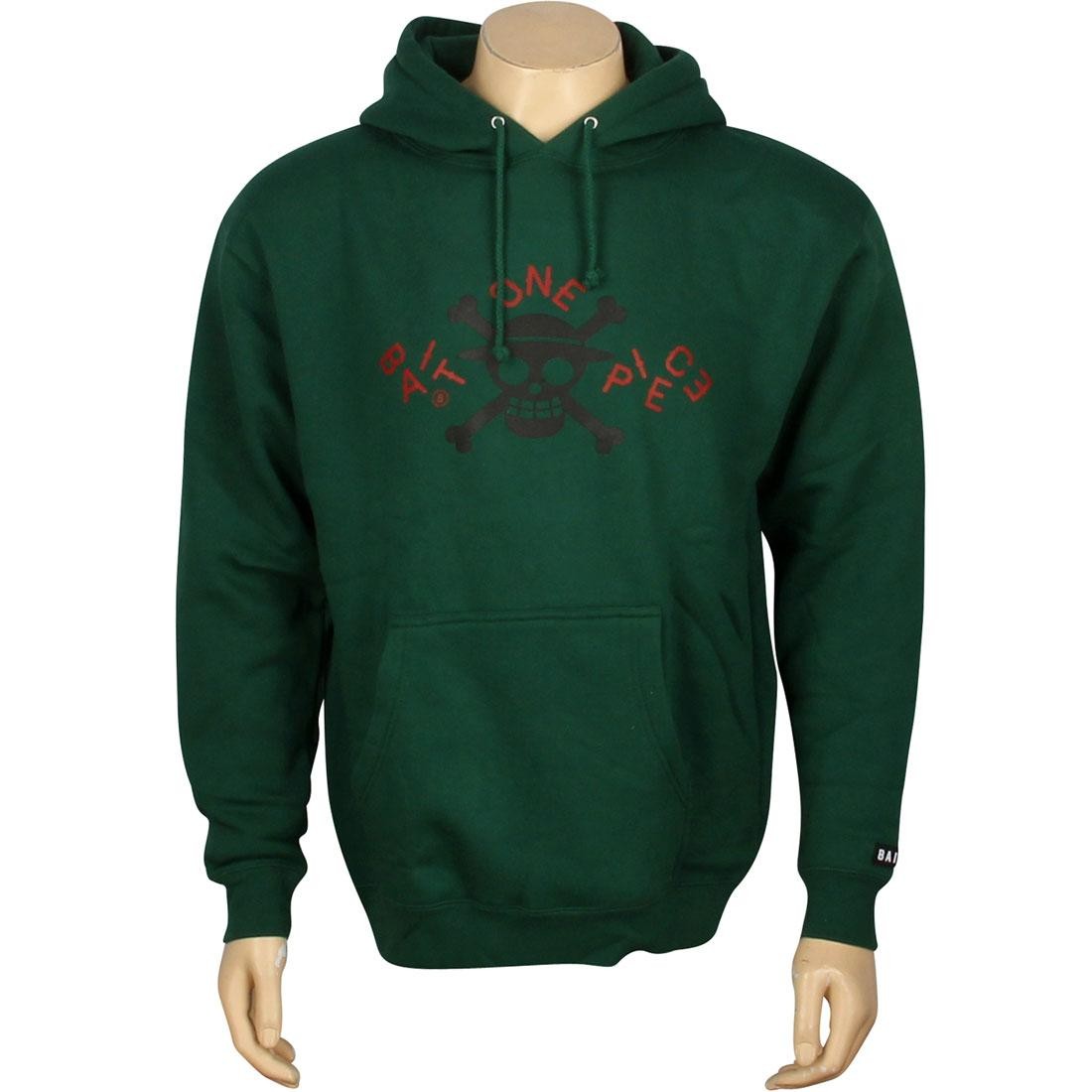 BAIT x One Piece Scrambled Pullover Hoody (dark forest green)