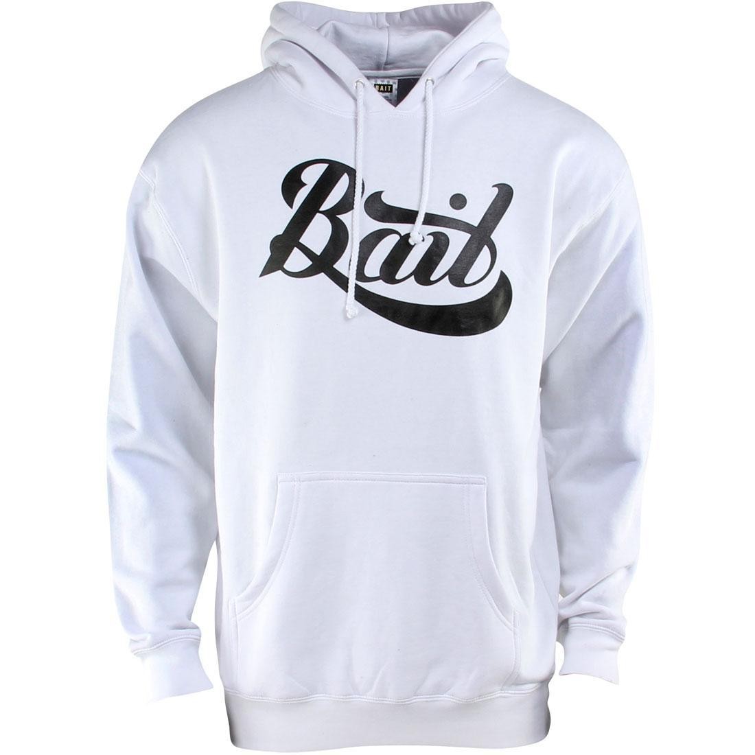BAIT Script Logo Pullover Hoody (white / black)