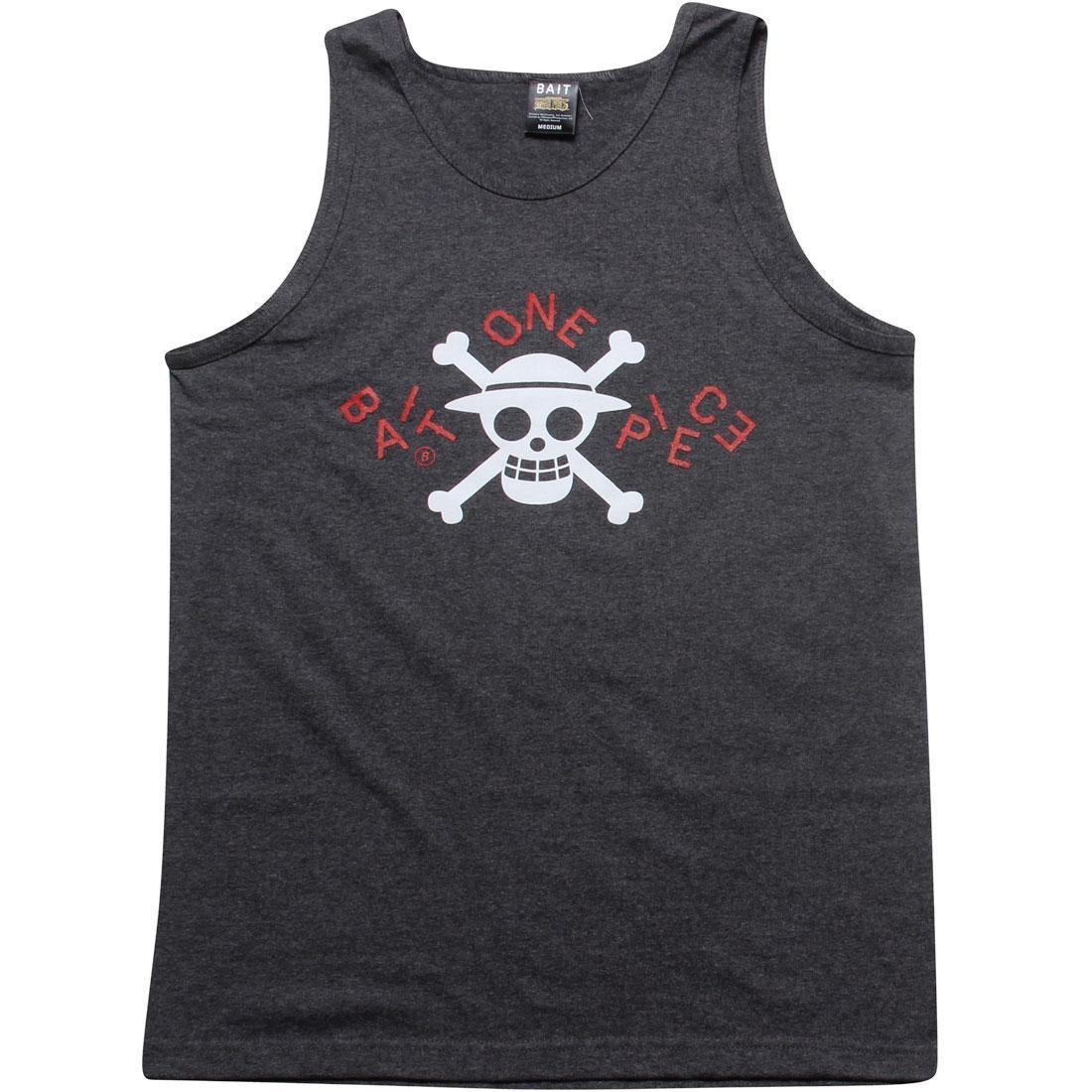 BAIT x One Piece Scrambled Tank Top (charcoal heather)