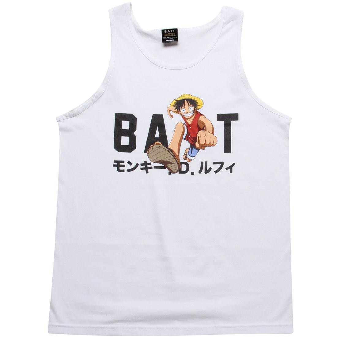 BAIT x One Piece Luffy BAIT Logo Tank Top (white)