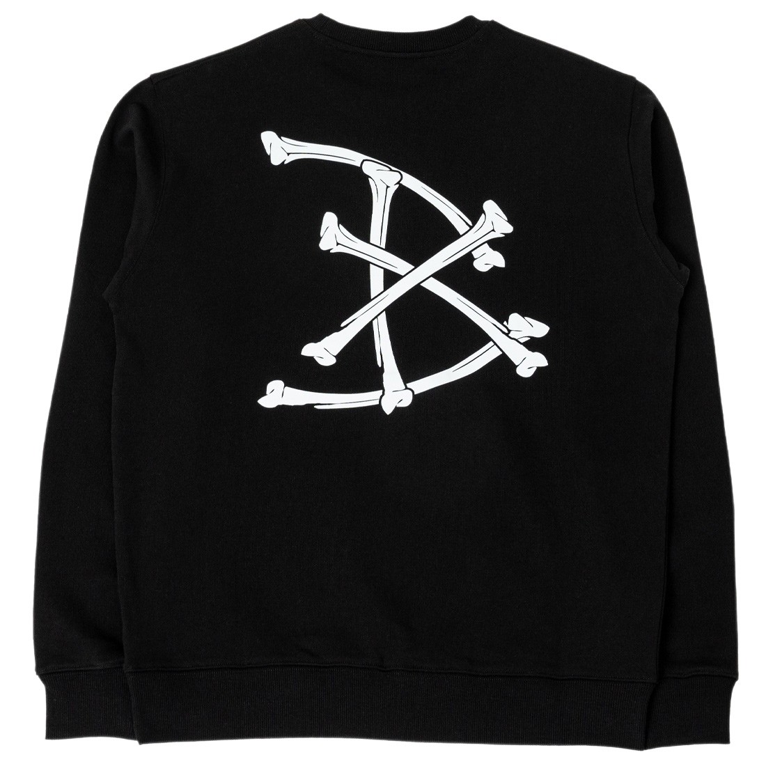 Cheap Urlfreeze Jordan Outlet Men Bones Crewneck Sweater (black)