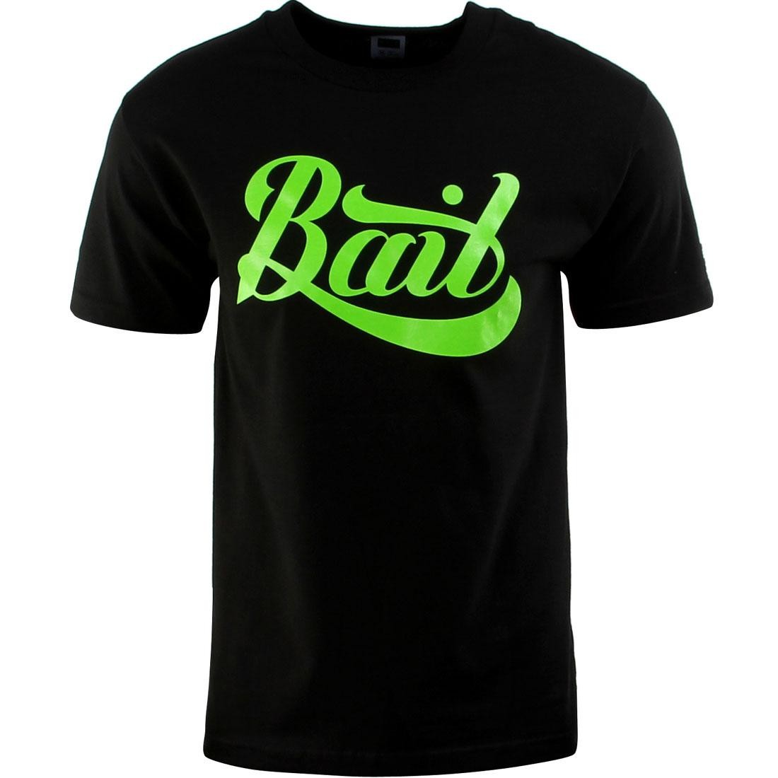 BAIT Script Logo Tee (black / green)