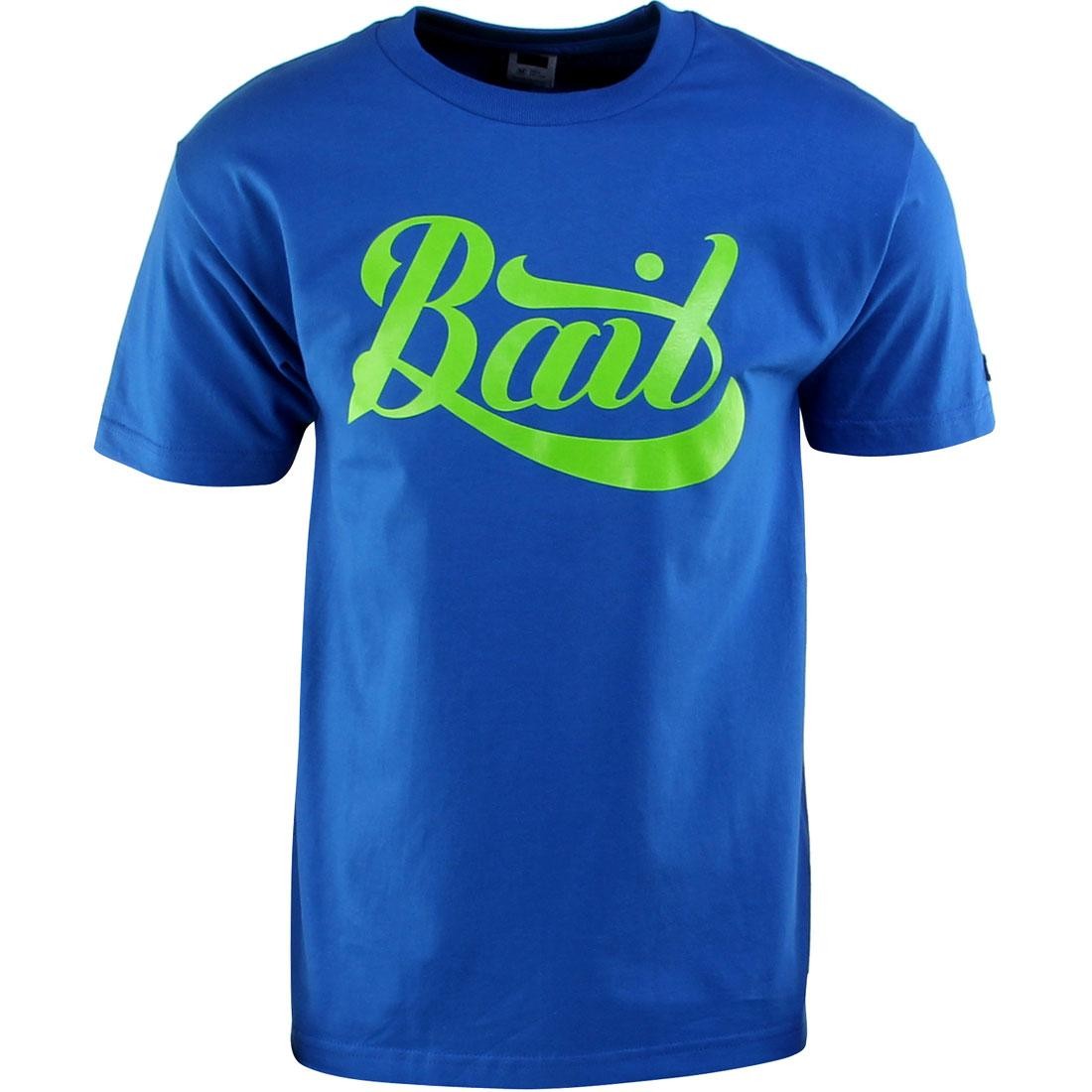 BAIT Script Logo Tee (blue / royal blue / green)
