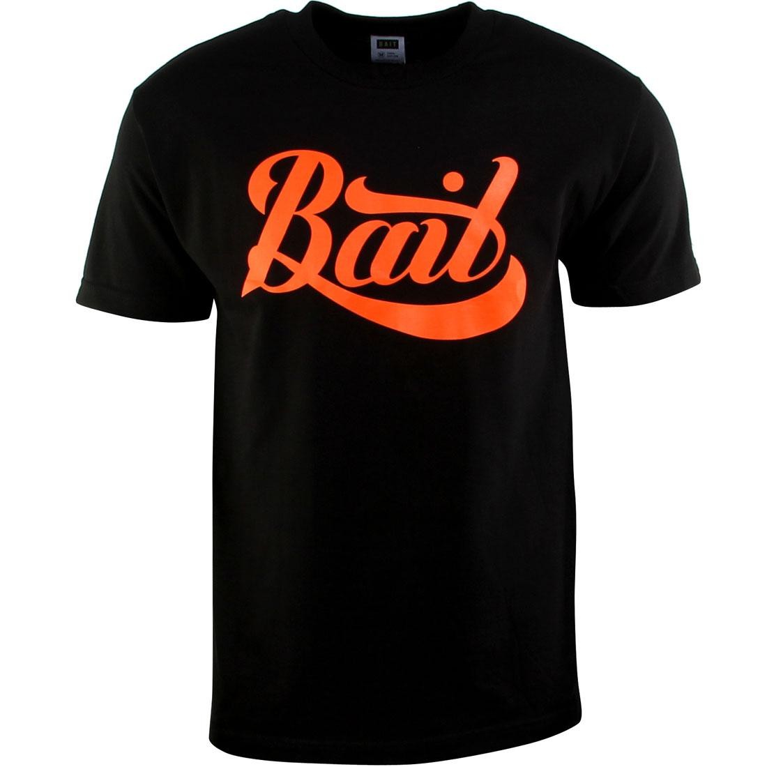 BAIT Script Logo Tee (black / orange)