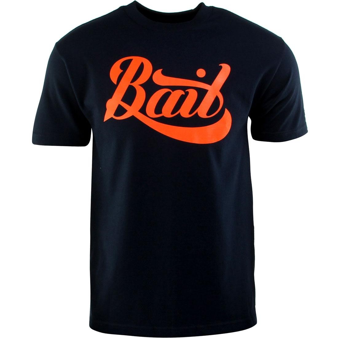 BAIT Script Logo Tee (navy / orange)