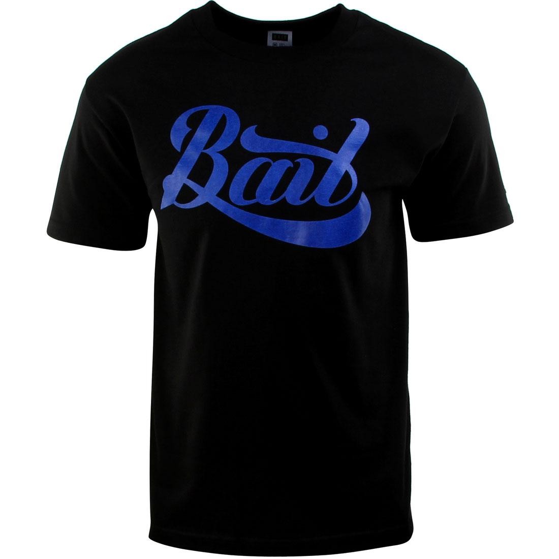 BAIT Script Logo Tee (black / blue)