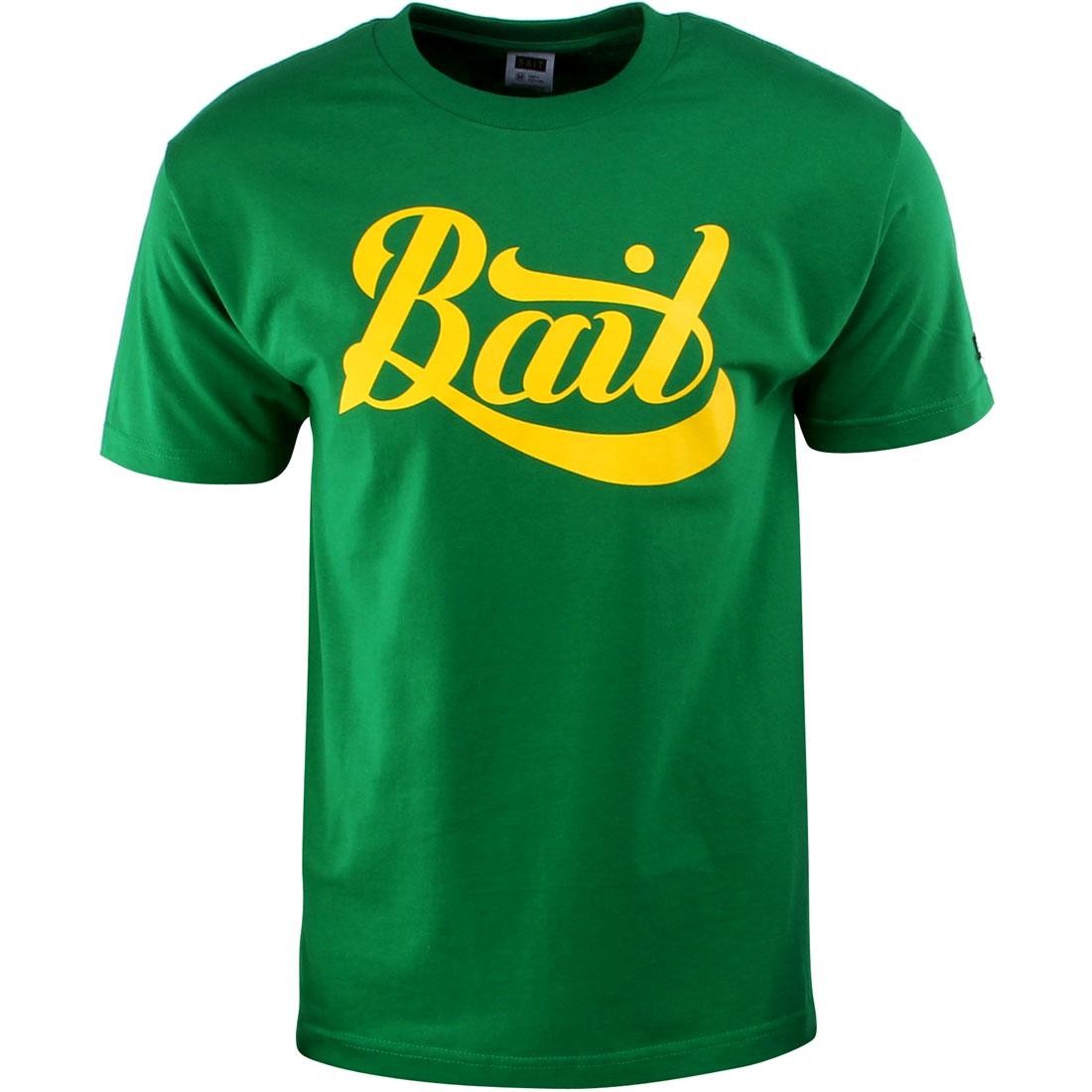 BAIT Script Logo Tee (green / kelly green / yellow)