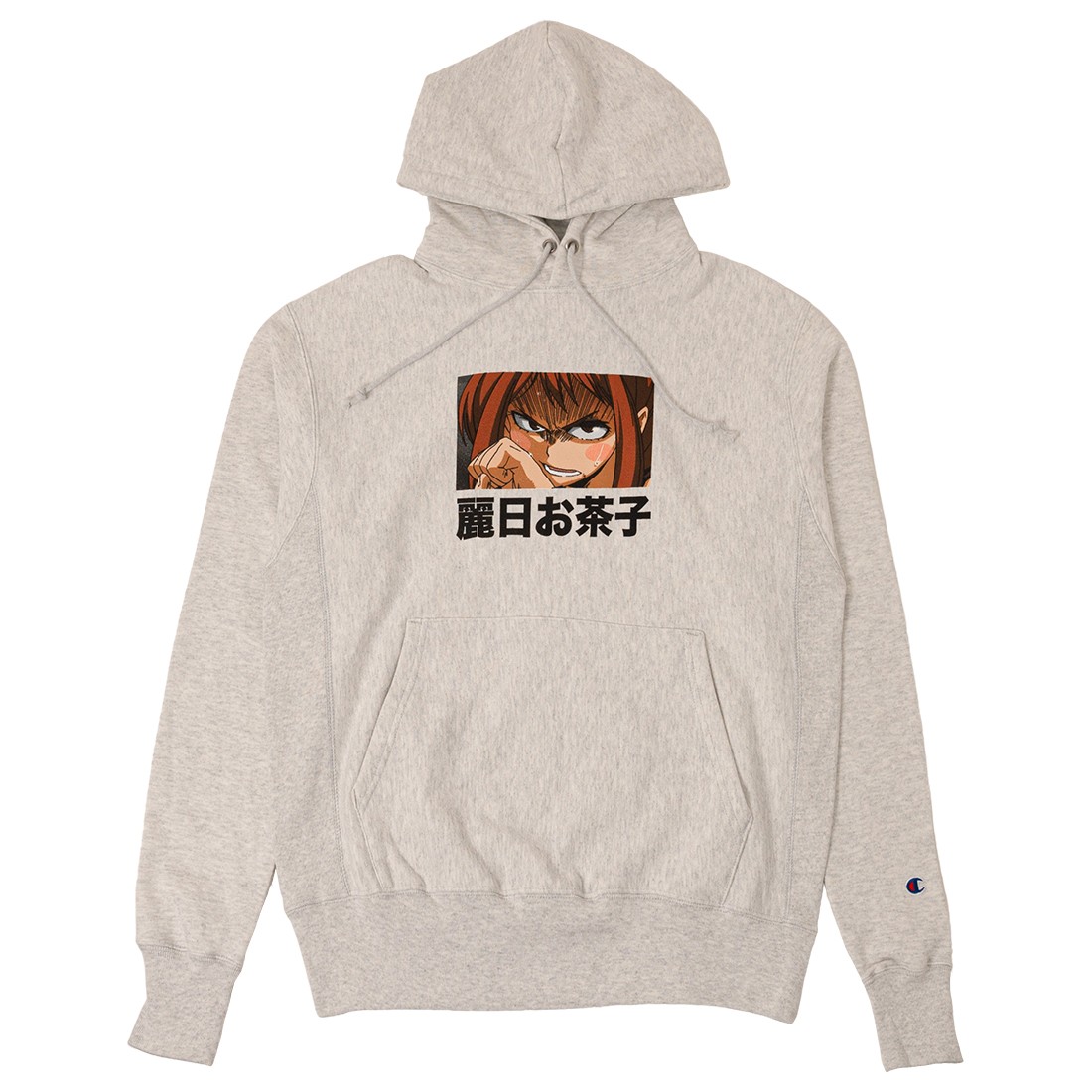 Cheap Urlfreeze Jordan Outlet x Champion x My Hero Acadamia Men Uraraka Reverse Weave Hoody (gray)