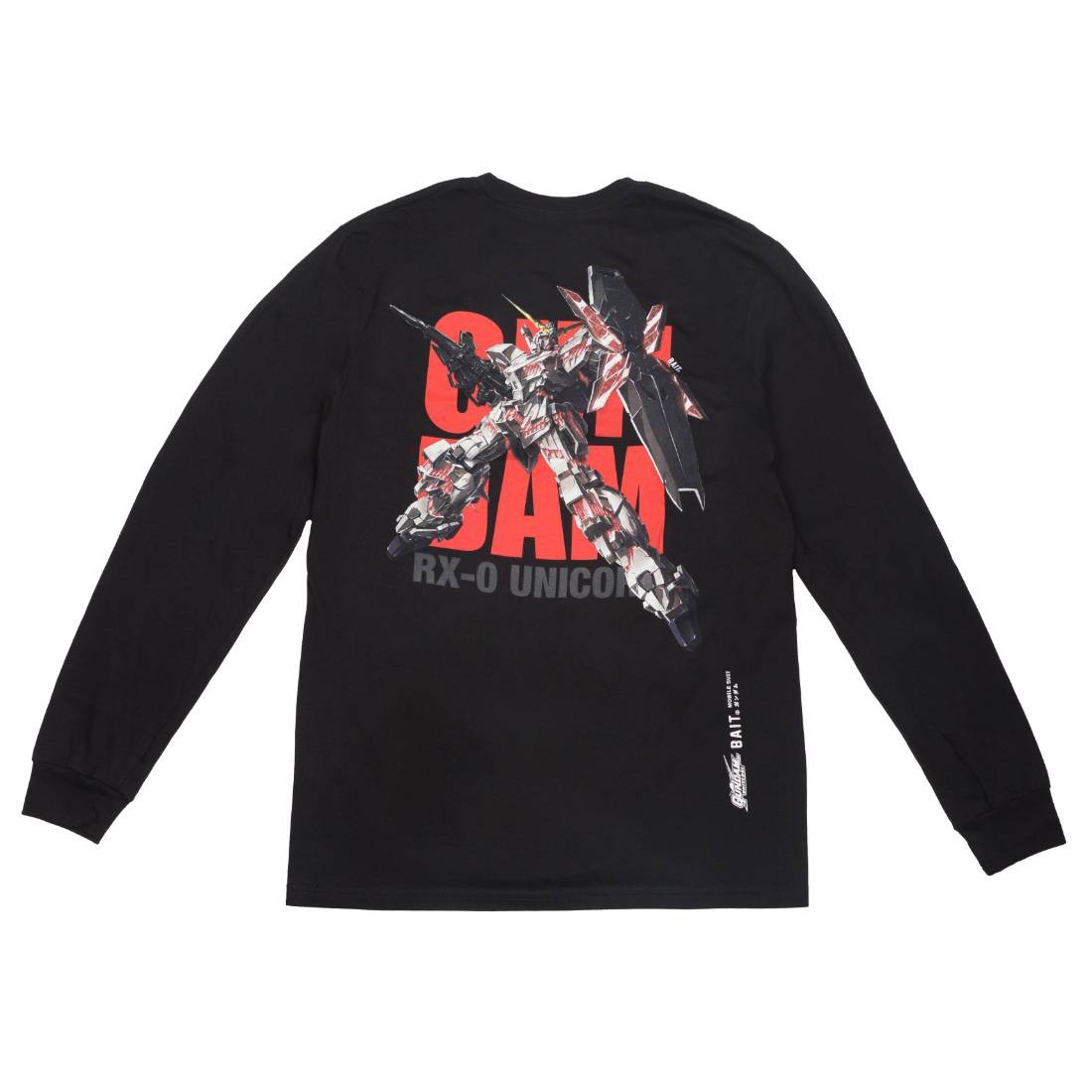 Cheap Urlfreeze Jordan Outlet x Yu-Gi-Oh Universe Men Unicorn Gundam Long Sleeve Tee (black)