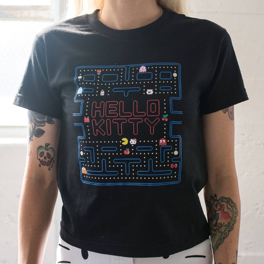 BAIT x Sanrio x Pac-Man Women Game Tee (black)